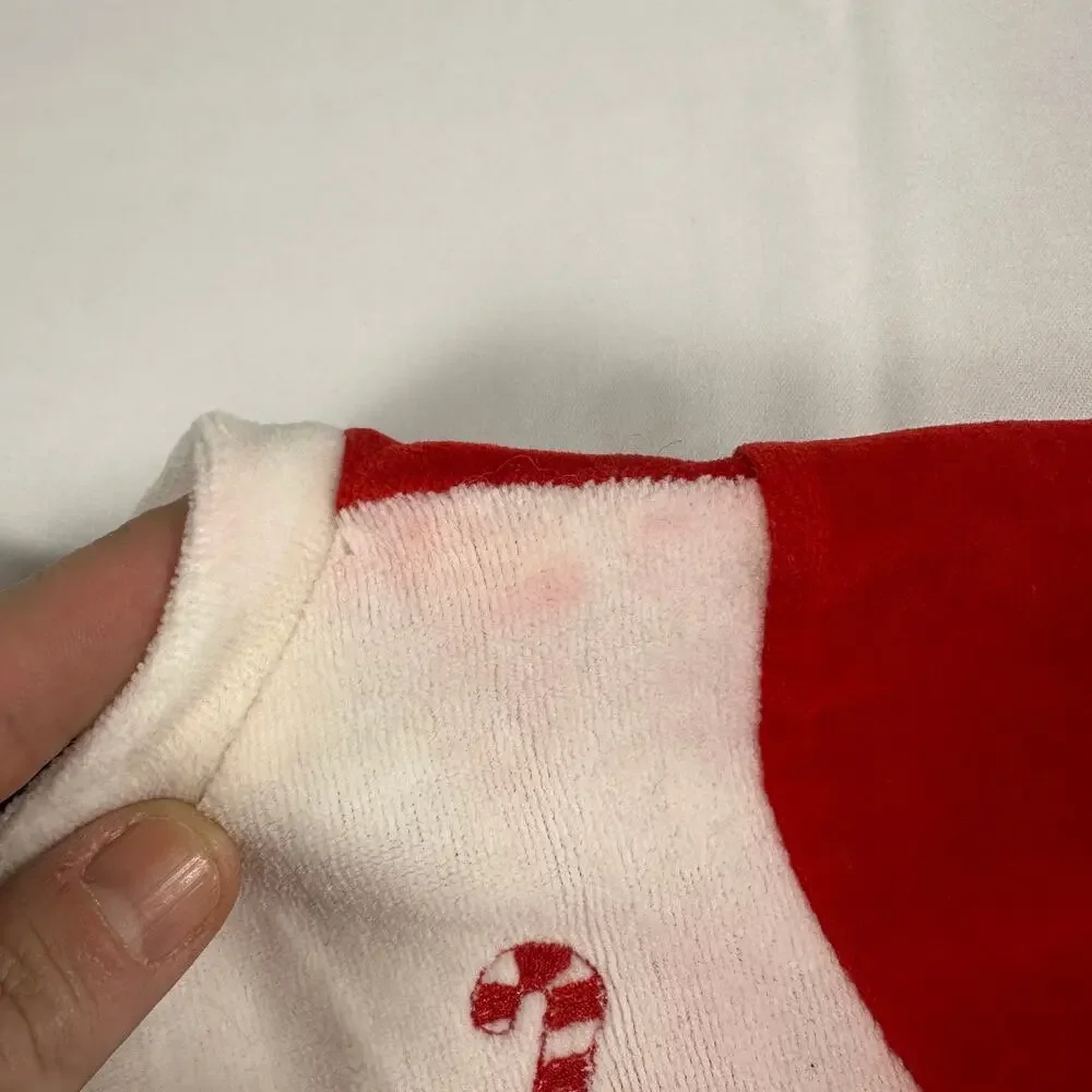 Vintage 1980s Mothercare My 1st Christmas Holiday Jumpsuit Sz L 6-12 mo (READ)